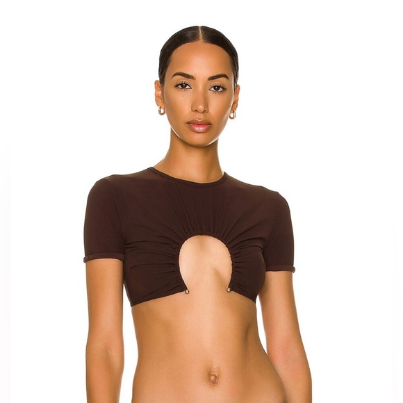 Christopher Esber Ruched Prong Tee - Picture 2 of 6